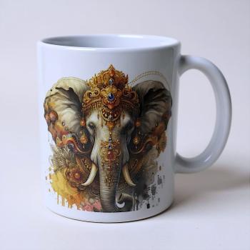 Keramiktasse Elefant Design Nr. 2 Kaffeebecher Teetasse Kaffeetasse - Artikel Nr. 1100084
